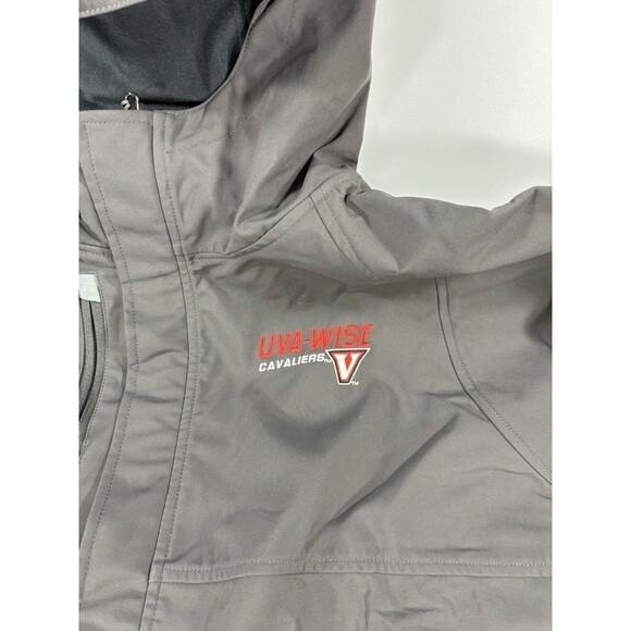 UVA-Wise Cavaliers Under Armour 2XL Grey Hooded Insulated Full Zip Jacket - Picture 5 of 12